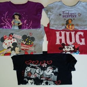 5 Disney tee shirts!